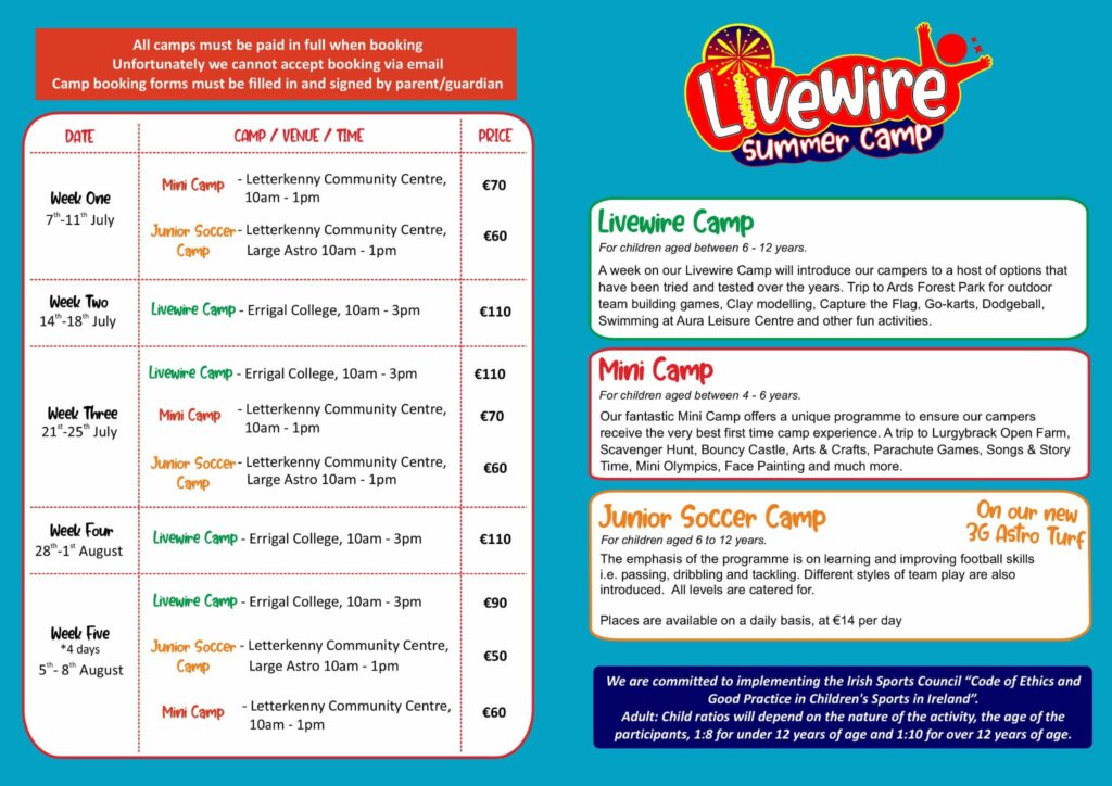 Livewire Summer Camps 2025